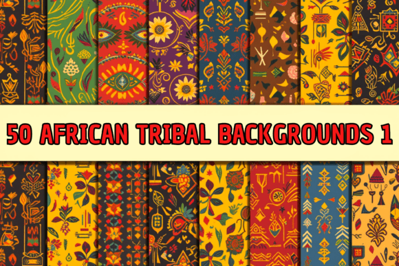 50 African Tribal Backgrounds 1: A Designer's Cultural Toolkit