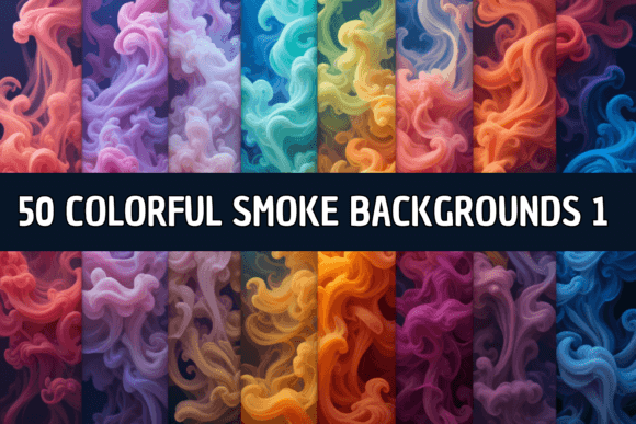50 Colorful Smoke Backgrounds 1: Dynamic Design Assets