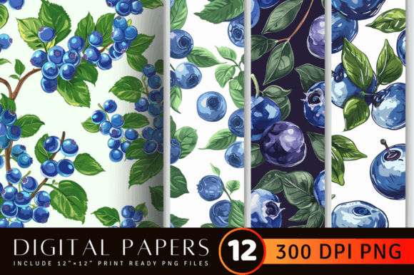 Blueberry Digital Paper Backgrounds: A Guide for Creators