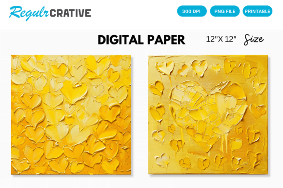 Infuse Warmth and Texture: The Art of Yellow Hearts Backgrounds