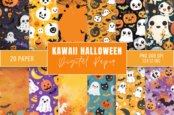 Kawaii Halloween Backgrounds: A Designer's Asset