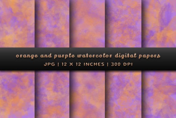 Orange and Purple Watercolor Backgrounds: A Vibrant Design Solution