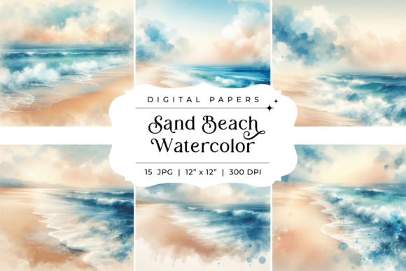 Sand Beach Watercolor Backgrounds: A Designer's Guide