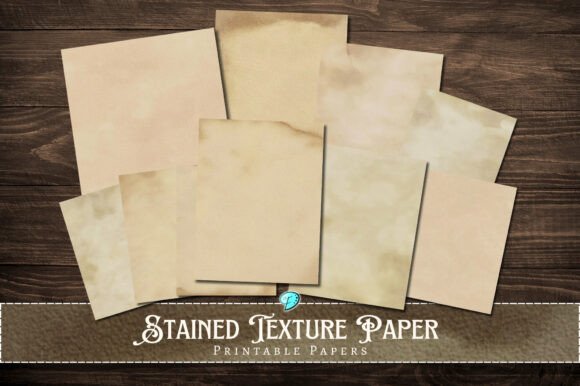 Stained Texture Paper Backgrounds for Authentic Crafts