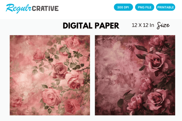 The Versatile Charm of Dusty Rose Digital Paper Backgrounds