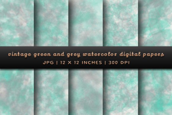 Timeless Elegance: Using Vintage Green and Grey Backgrounds