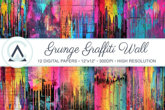 Unleash Urban Energy with Colorful Graffiti Paint Wall Backgrounds
