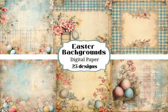 Vibrant Digital Papers: Your Easter Project Toolkit