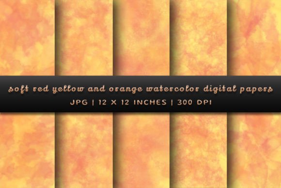 Warm Watercolor Hues: Using Soft Red, Yellow, and Orange Backgrounds